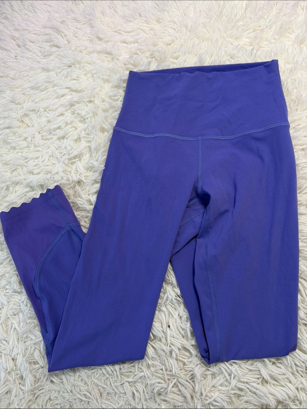 Lululemon Align Scalloped Hem High-Rise Crop 23" Charged Indigo